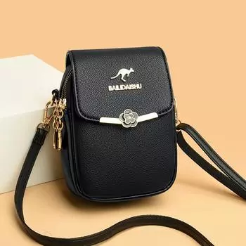 Весенняя новая модная сумка для мобильного телефона, сумка через плечо для женщин, многослойная