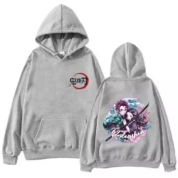Весенняя новая модная уличная одежда для взрослых с капюшоном, пальто с принтом персонажей аниме 2d, мужская повседневная спортивная одежда, топ с капюшоном, обычная версия S