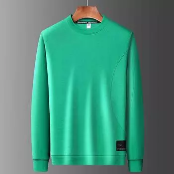 Весенняя новая мужская футболка с длинными рукавами, модная молодежная корейская версия, свободный пуловер с капюшоном, модный брендовый топ для мужчин M