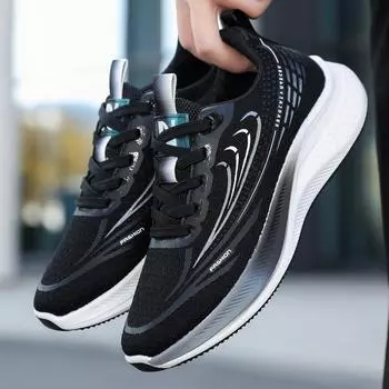 Весенняя новая мужская обувь 2025 года, спортивная обувь, мужская обувь, модный тренд, дышащая повседневная сетчатая обувь, кроссовки для бега 39