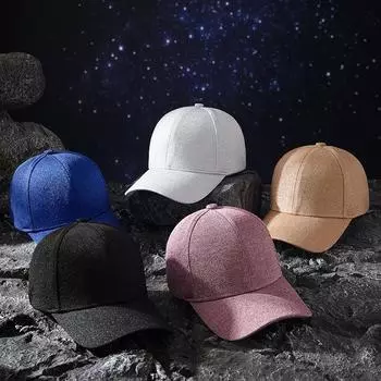 Весенняя новая процветающая кепка с язычком в форме звезды, модная индивидуальная тенденция для мальчиков и девочек, универсальная бейсболка с большим обхватом головы M56-58cm чёрный