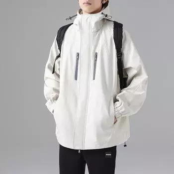 Весенняя новая японская ретро-куртка для инструментов, весенне-осенняя свободная повседневная куртка с капюшоном M