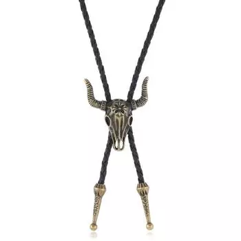 Весенняя новая сплавная цепочка на шею с головой быка, горячо продаваемое ретро модное ожерелье