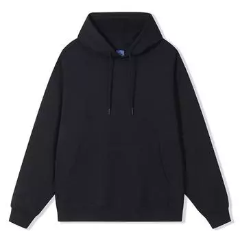 Весенняя новая толстовка с капюшоном мужская свободная повседневная однотонная толстовка с заниженной линией плеча спортивная верхняя тенденция M