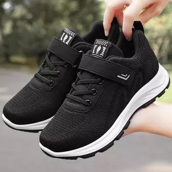 Весенняя новинка импортной торговли для среднего и пожилого возраста, спортивная и любительская обувь с мягкой подошвой, женская обувь для полетов, плетеная обувь для ходьбы, дорожная обувь 36