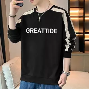 Весенняя новинка, мужская толстовка с капюшоном, повседневная, молодежная, красивая, с длинным рукавом, мужская нижняя куртка с круглым вырезом M