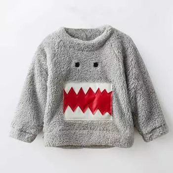 Весенняя одежда, верхняя одежда, детские топы с изображением динозавров, толстовки с капюшоном для девочек и малышей 80 серый