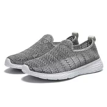 Весенняя однопедальная мужская и женская спортивная обувь Fly-Woven дышащая парная обувь корейская версия модной повседневной ленивой обуви 35