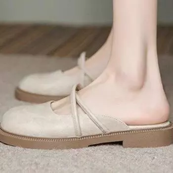 Весенняя однотонная нескользящая новая женская кожаная обувь, модная элегантная повседневная удобная женская обувь на плоской подошве с круглым носком 35