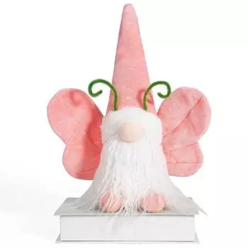 Весенняя плюшевая кукла-бабочка со светом и без лица для пасхальных подарков семье и друзьям One Size