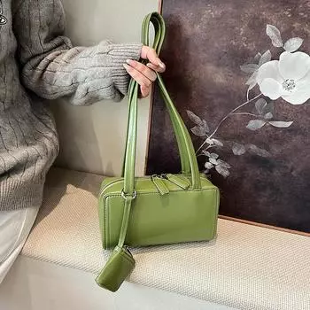 Весенняя популярная корейская лихорадка с той же маленькой квадратной сумкой через плечо, высококачественной сумкой для наушников под мышкой