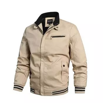 Весенняя повседневная спортивная мужская куртка с модными лацканами, ветрозащитная, универсальная, для летного инструмента M