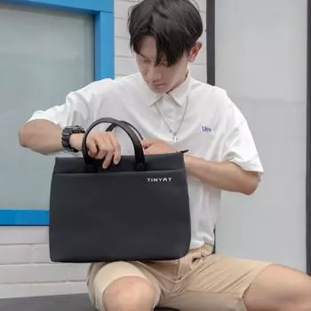 Весенняя простая компьютерная сумка большой емкости стильная сумка для ноутбука высокий уровень внешнего вида деловая сумка чёрный