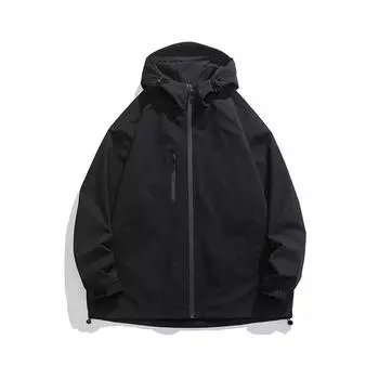 Весенняя рабочая куртка в японском стиле, базовая ветрозащитная куртка для альпинизма на открытом воздухе, разноцветная куртка с капюшоном в том же стиле для мужчин и женщин S