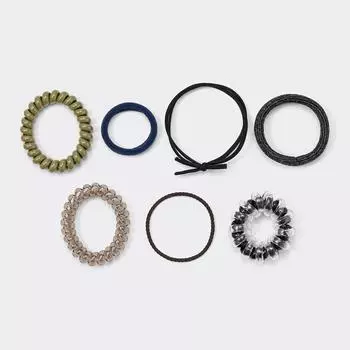 Весенняя резинка для волос GU by Uniqlo 7P