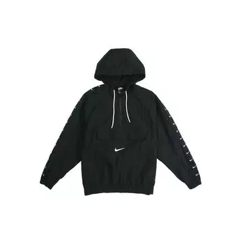 Весенняя спортивная куртка с капюшоном Nike Nsw Big Swoosh с капюшоном на молнии, черная CD0420-010 S