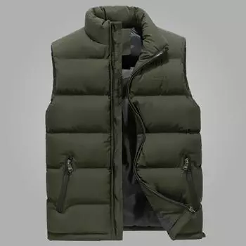 Мужской теплый жилет M чёрный