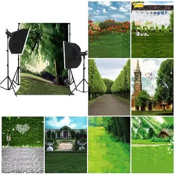 Весенняя трава, детский фотофон, тканевый фон для дня рождения, церемонии, декор, фотографический фон, реквизит для фотостудии 100x150cm