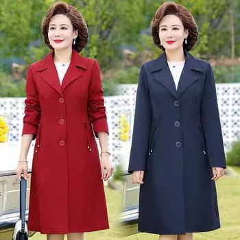 Весенняя ветровка нового стиля, свободный топ большого размера, кардиган для женщин среднего возраста, весенне-осенняя куртка в иностранном стиле в корейском стиле XL красный