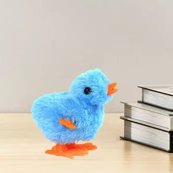 Весенняя заводная курица, пасхальная игрушка в виде цыпленка, прыгающие праздничные сувениры, плюшевые заводные игрушки