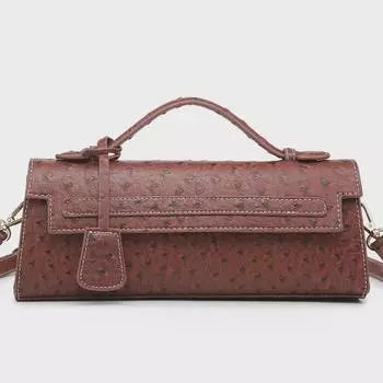 Весенняя женская мини-сумка через плечо с рисунком страуса 2025 года — симпатичная и свежая сумка-мессенджер 28*6.5*11cm