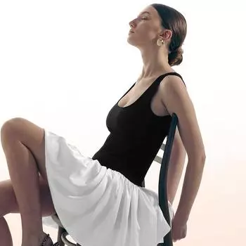 Весенняя женская мода в европейском и американском стиле, облегающее платье с одним вырезом, контрастное, в стиле пэчворк, плиссированное S чёрный