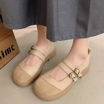 Весенняя женская обувь высокого качества с круглым носком, новая повседневная удобная модная женская обувь с мелким носком, Zapatos Para Mujeres 35