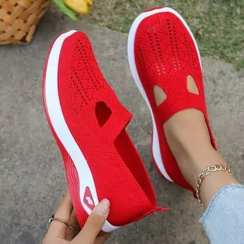 Весенняя женская спортивная обувь, модная, дышащая, легкая, нескользящая, износостойкая, повседневная спортивная обувь, туфли на плоской подошве 36