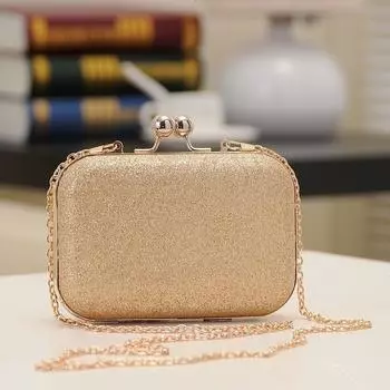 Весенняя женская сумка Мини-сумка на клипсе Сумка-цепочка Сумка через плечо чёрный