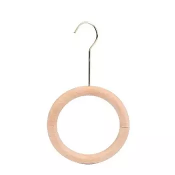 Вешалка деревянная круглая одежда магазин специальная деревянная сумка из цельного дерева круглая шарф шелковый шарф деревянный S крючок аксессуары 1Pcs