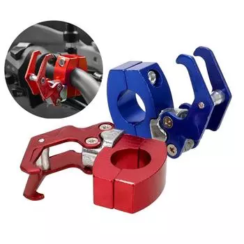 Вешалка для багажной сумки, крючок для шлема, держатель для сумки, мотоаксессуары, крючок для переноски велосипеда, простая установка, 4 цвета, алюминиевый сплав Red