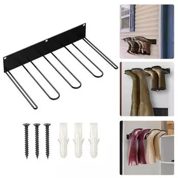 Вешалка для ботинок Полка для хранения куликов Настенные высокие сапоги Ковбойские сапоги Рабочие ботинки