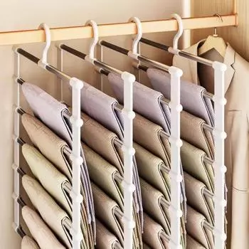 Вешалка для брюк, стойка для хранения, прочная, несущая, простая в установке, многофункциональный органайзер для шкафа A