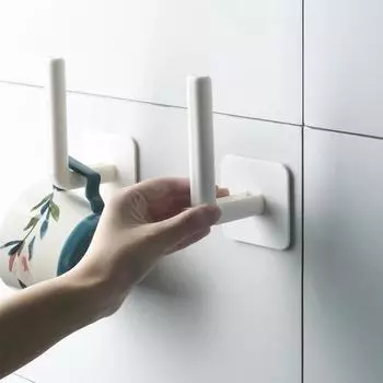 Вешалка для бумажных полотенец, держатель для бумажных полотенец, держатель для рулонов бумаги в шкафу, настенная стойка для хранения полотенец, самоклеящаяся