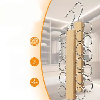 Вешалка для галстука, вешалка для ремня, нескользящий подвесной шарф, экономящий пространство, галстук для шали дома wood