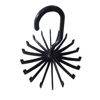 Вешалка для галстуков, вешалка для одежды, 20 вешалок для шарфов с когтями, органайзер, вращающийся шарф, ремень для галстука, крючок, держатель для галстуков белый