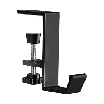 Вешалка для гирлянд и носков для камина, регулируемая для украшения домашней вечеринки Single Hook Black