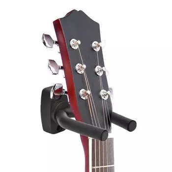 Вешалка для гитары Keep Hook Holder настенное крепление для гитар всех размеров, бас-гитар, мандолины, банджо чёрный