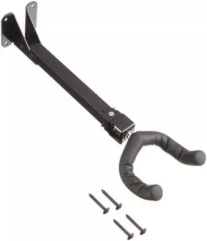 Вешалка для гитары Kiktani, длинный кронштейн, длина 190 мм, с установочным винтом GH-240, черный