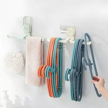 Вешалка для хранения без перфорации, многофункциональная бытовая вешалка для хранения на балконе, настенная подвесная стойка для хранения 16.6*6.6*33cm слоновая кость