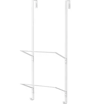 Вешалка для хранения фитнес-товаров Yamazaki Jitsugyo, белая, Ш25 x Г19 x В62 см, вешалка для шкафа с тренировочным ковриком, прибл. 1987 г. белый