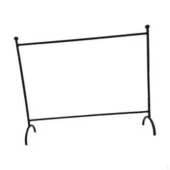 Вешалка для кукольной одежды, мини-вешалка для кукольного домика, шкаф для моделирования, чёрный