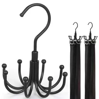 Вешалка для майки, вращающийся органайзер для бюстгальтера, прочная металлическая конструкция, прочный несущий нагрузку спортивный бюстгальтер чёрный