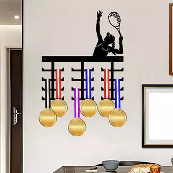 Вешалка для медалей, держатель для приветственных лент, органайзер для наград, полка для медалей для бега Tennis