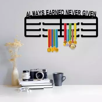 Вешалка для медалей настенная железная стойка для медалей для триатлона и бега декоративный держатель для медалей на 30-45 медалей новый