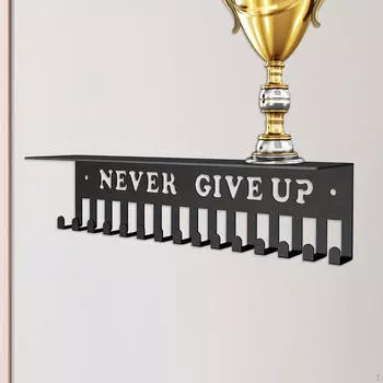 Вешалка для медалей, стойка для хранения гимнастических наград, прочная настенная металлическая полка для трофеев