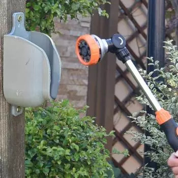 Вешалка для мойки автомобиля, настенное крепление, держатель для распылителя высокого давления, держатель для садового шланга, для хранения на патио в гараже чёрный