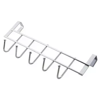 Вешалка для одежды Хороший несущий дверной крючок 5 крючков Вешалка для полотенец Вешалка Органайзер для ванной комнаты