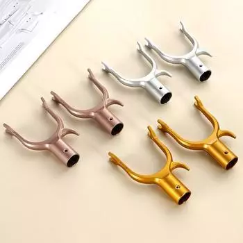 Вешалка для одежды из алюминиевого сплава, прочные аксессуары для дома, вилка для подвешивания белья 19mm золотой