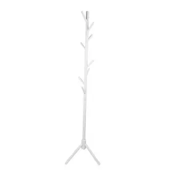 Вешалка для одежды из цельного дерева, круглая, простая, модная, красивая, для гостиной, белая белый